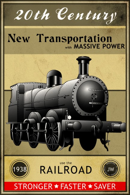 SteamTrain by MagicalViper 433x650 Old Advertisements And Ad Inspirations