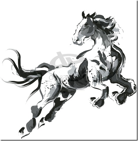 Horse by roren001 thumb 40 Beautiful Digital Painted Horses