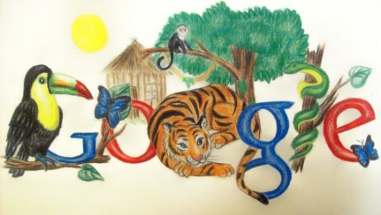 doodle for google by Bluerose1324 550x311 30 Beautiful Google Doodles 