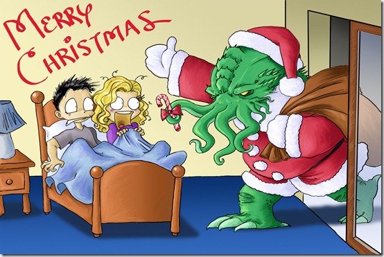 Santa_Cthulhu_Comes_to_Town_by_DrChrissy