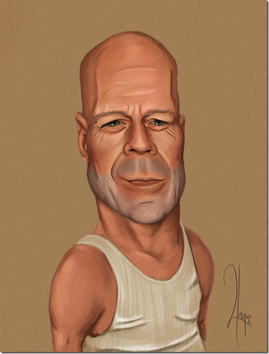 Bruce_Willis_Charicature_by_YngveMartinussen