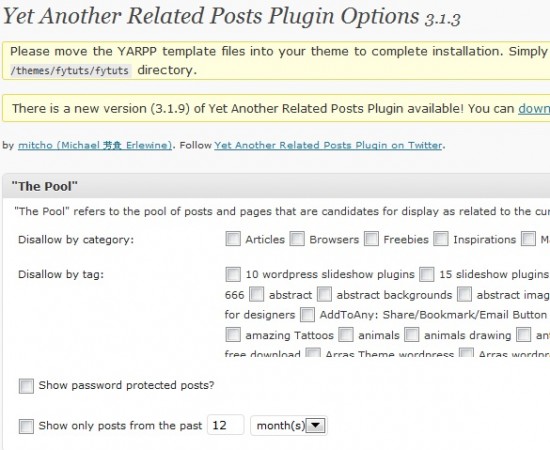 yet another related posts plugin