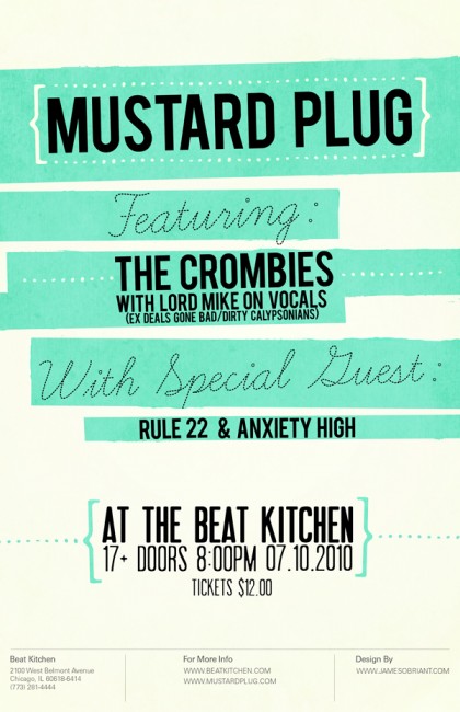 MUSTARD PLUG CONCERT POSTER