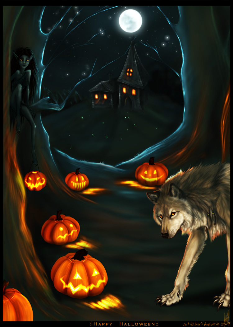 хэллоуинского волка с тыковкой. хэллоуин волк. волк хэллоуин. хэллоуин волк. хэллоуин волк.