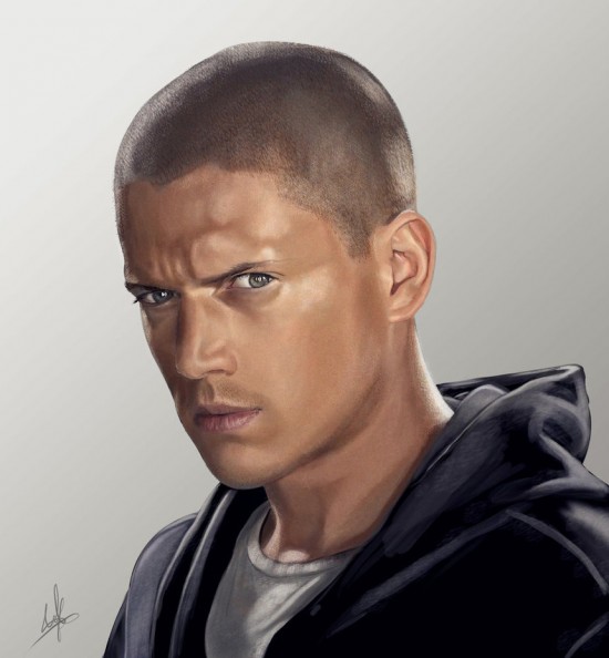 Wentworth Miller digital paint