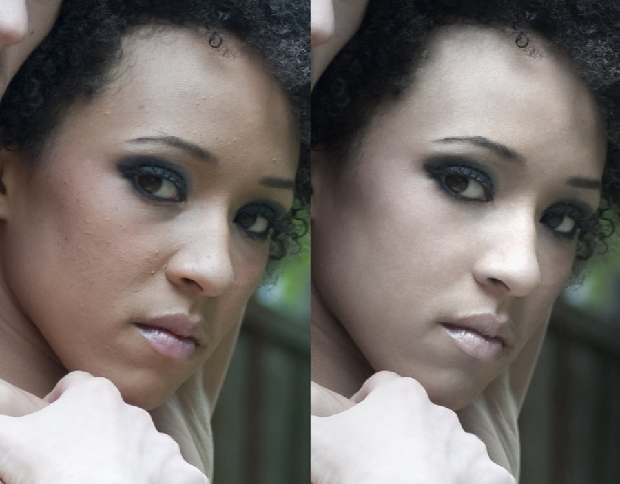 portrait retouching example